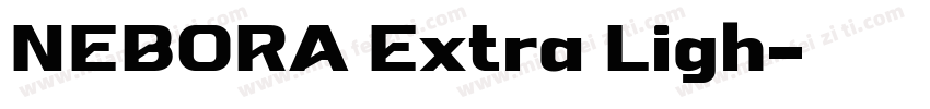NEBORA Extra Ligh字体转换